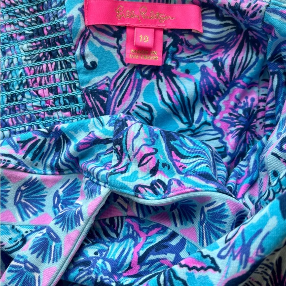 Lilly Pulitzer Blue and Pink Floral Maxi Dress - Picture 6 of 6